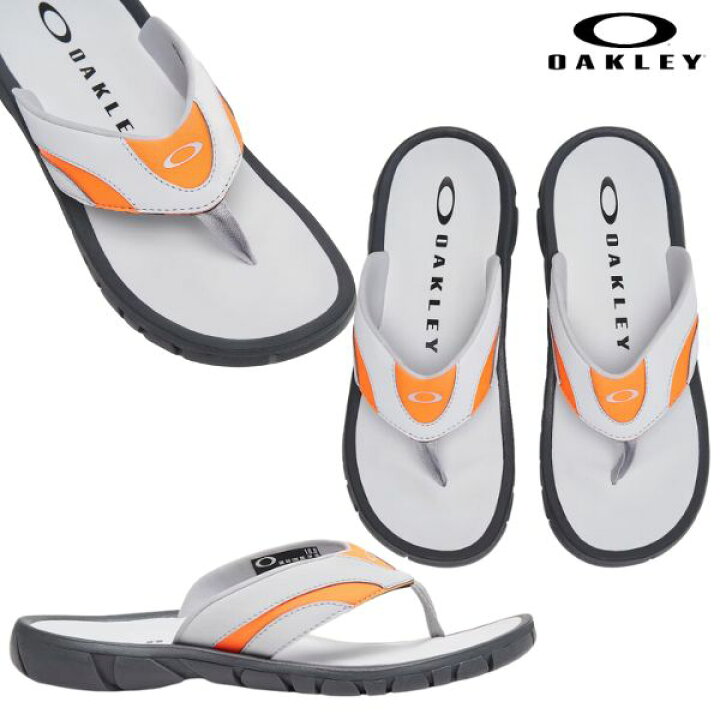 楽天市場】オークリー サンダル グレー オレンジ オーコイル Oakley O 