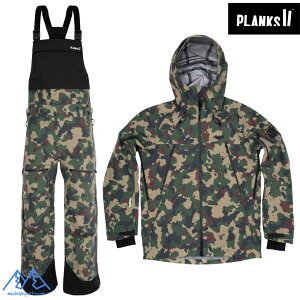 vNX CGeB n^[ VFWPbg rupc J (Ȗ) PLANKS YETI HUNTER SHELL JACKET  SHELL BIB PANTS AUTUMN CAMO MO-YHJ101-YHB101
