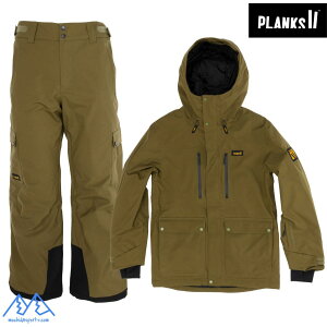 vNX Obh^CX CV[ebhWPbg pc A[~[O[ PLANKS GOOD TIMES INSULATED JACKET  PANT ARMY GREEN MO-GTJ105-GTP105