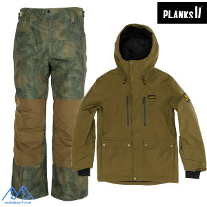vNX Obh^CX CV[ebhWPbg A[~[O[ tB[Obh pc WO PLANKS GOOD TIMES INSULATED JACKET  FEEL GOOD PANT ARMY GREEN JUNGLE PALM MO-GTJ105-FGP104