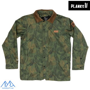�v�����N�X �X���[�_�E�� �J���[�h�W���P�b�g �W�����O�� PLANKS THROW-DOWN COLLARED JACKET JUNGLE PALM MO-TDJ102