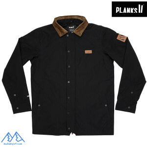 vNX X[_E J[hWPbg ubN PLANKS THROW-DOWN COLLARED JACKET BLACK MO-TDJ101