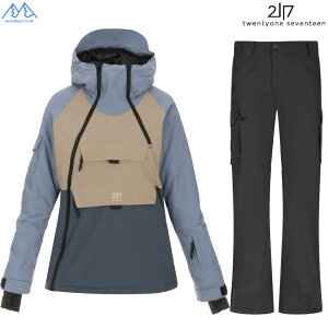 2117 of sweden fB[X XL[EGA _XeB[u[ ubN LIGHT PADDED SKIWEAR NELKERIM KRASSE WOMEN DUSTY BLUE BLACK 7615924-145 7625926-010