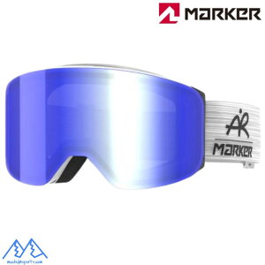 マーカー スキーゴーグル スカッドロン マグネットプラス MARKER SQUADRON MAGNET+ RAGETTLI EDTION ホワイト スチールブルーミラーCS 14230904093