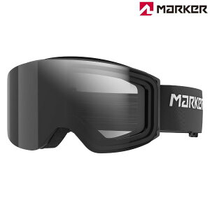 マーカー 調光 スキーゴーグル スカッドロン マグネット プラス ブラック ブラックライト アダプティブ HD 調光 偏光 MARKER SQUADRON MAGNET+ BLACK 14230905143