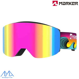 マーカー スキーゴーグル スカッドロン マグネット プラス シグネチャー エディション ABM MARKER SQUADRON MAGNET+ ABM Edition SIGNATURE EDITION ABM Black 14230908163