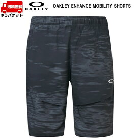 オークリー ウーブン ショートパンツ ブラックプリント OAKLEY ENHANCE MOBILITY SHORTS BLACK PRINT FOA400171-00G