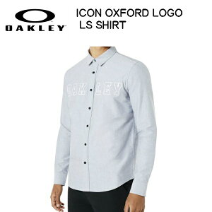 �I�[�N���[ OAKLEY �{�^���_�E���V���c OAKLEY ICON OXFORD LOGO LS SHIRT�@�X�g�[���O���[ [401903-22Y]