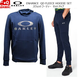 オークリー スウェット フリース セットアップ パーカー プルオーバー パンツ ネイビー OAKLEY ENHANCE QD FLEECE HOODIE PANTS SET BLACK IRIS FOA401417-6DG-FOA401613-6DG-SET