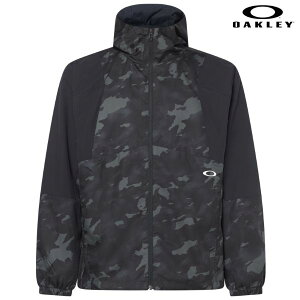 I[N[ EBh bVWPbgubNvg OAKLEY ENHANCE WIND MESH JACKET12.7 BLACK PRINT FOA404113-00G