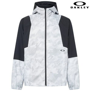 I[N[ EBh bVWPbg zCgvg OAKLEY ENHANCE WIND MESH JACKET 12.7 WHITE PRINT FOA404113-186
