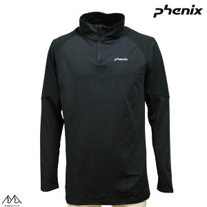 tFjbNX XL[ A_[Vc Ci[ n[tWbv ubN PHENIX TWINPEAKS 1/2 ZIP TEE BLACK ESM22LS10-BK
