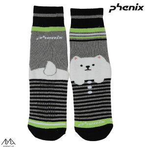 tFjbNX LbY WjA XL[\bNX ubN 14-19cm PHENIX Character Tube Socks ESB22S000-BK