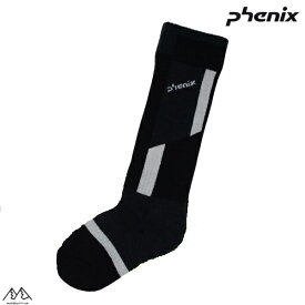 フェニックス キッズ ジュニア スキーソックス ブラック 14-19cm PHENIX Jr Socks ESB22S010-BK