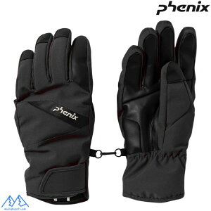 tFjbNX XL[O[u ubN Phenix Snow Design Panel Mens Gloves BLACK ESM24GL13