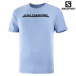 �T������ �R�b�g�� T�V���c ���C�g�u���[ SALOMON ESSENTIAL LOGO SS TEE ENGLISH MANOR / DEEP BLACK LC2029700