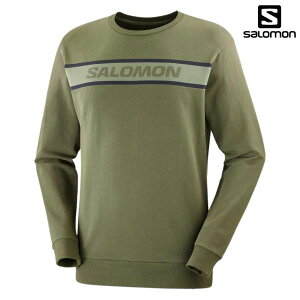 T N[lbNvI[o[ O[ SALOMON ESSENTIAL CREW NECK Forest Night / Grape Leaf LC2029000
