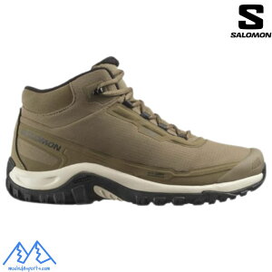 �T������ �h�� �X�m�[�V���[�Y �E�B���^�[ �V���[�Y SALOMON SHELTER Water Proof STONE GRAY L47974000