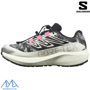 �T������ ���f�B�[�X �S�A�e�b�N�X �����j���O �O���x�� �V���[�Y SALOMON AERO FLOW GRVL GORE-TEX Vanilla Ice / Black / Knockout Pink L49256200