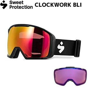 スウィートプロテクション スキーゴーグル クロックワークマックス ブラック Sweet Protection Clockwork MAX BLI MATTE BLACK 替レンズ付 852038-500101