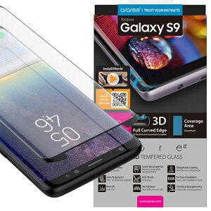 ��araree�i�A�����[�j���yGalaxy S9/S9�{�z CORE PLATINUM �����K���X�t�B���� 3D�G�b�W������Infinity Display�̃G�b�W�܂Ńt���J�o�[ AR12531S9P