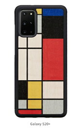 国内正規品 Man&Wood マンアンドウッド Galaxy S20+ 5G 天然木ケース Mondrian Wood 世界中のいろいろな木の素材から作られたナチュラル I18762GS20P