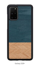 国内正規品 Man&Wood マンアンドウッド Galaxy S20+ 5G 天然木ケース Denim 世界中のいろいろな木の素材から作られたナチュラル I18761GS20P