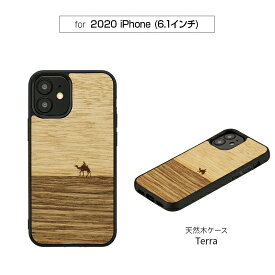 国内正規品 Man & Wood iPhone 12/12 Pro 天然木ケース Terra 木の素材から作られたナチュラルでおしゃれなケース I19250i12P