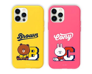 CZXi LINE FRIENDS iPhone12/12Proi6.1C`j VARSITY J[\tgP[X LN^[̉CXg KCE-CSB069 KCE-CSB070
