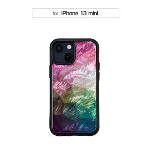 Ki ikins ACLX iPhone 13 mini VRLP[X Water flower ̒ŊG̋RɍL錻ۂpXen̐Fŕ\ I21041i13MN