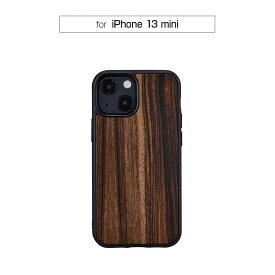 国内正規品 Man＆Wood iPhone 13 mini 天然木ケース Ebony 木の素材から作られたナチュラルでおしゃれなケース I21214i13MN