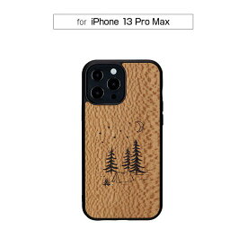 国内正規品 Man＆Wood iPhone 13 Pro Max 天然木ケース Camp 木の素材から作られたナチュラルでおしゃれなケース I21243i13PM