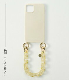 国内正規品 PHONECKLACE フォンネックレス iPhone 13 ハンドチェーンストラップ付きシリコンケース 取り外しできるおしゃれなストラップ PN23254i13IV