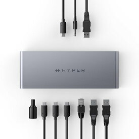 国内正規品 Hyper ハイパー HyperDrive Thunderbolt 4 ドッキングステーション 40Gbpsのデータ転送と32G 2.5ギガビットイーサネット接続