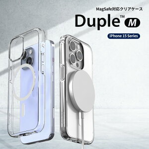 �������K�i araree iphone 15�P�[�X iPhone 15 Pro�P�[�X Duple M MagSafe�Ή��N���A�P�[�X ���� �ϏՌ��݌v