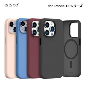 国内正規品 araree iphone 15 Plusケース iPhone 15 Pro Maxケース Typo Skin M MagSafe対応シリコンケース ソフトケース