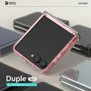 Ki araree A[ Galaxy Z Flip7P[X DUPLE 360 nCubh tJo[ NAP[X SAMSUNǦFؕi