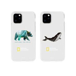 National Geographic iPhone 11 Pro 5.8�C���` INTO THE WILD Jelly Hard Case TPU�ƃ|���J�[�{�l�[�g�̃n�C�u���b�h�P�[�X NG17125i58R NG17126i58R