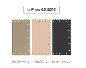 Eblouir iPhone 11 Pro Max 6.5�C���` �蒠�^ Wave Diary �E�G�[�u�J�b�g�̉��Ɛ��ʂ̂悤�ȃS�[���h�X�^�b�Y�������炵���P�[�X EB17224i65R