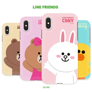 LINE FRIENDS iPhone 11 Pro 5.8�C���` SLIM FIT �x�[�V�b�N �ϋv���ƒe�͐��̂���|���J�[�{�l�[�g�f�� �[���Ƀt�B�b�g����X�����Ōy�� KCJ-SFT004