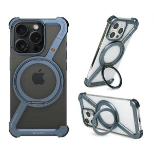 国内正規品 Hacray ハクライ iPhone 15 Pro iPhone 15 Pro Max 360 RingStand(リングスタンド)ケース ブルー