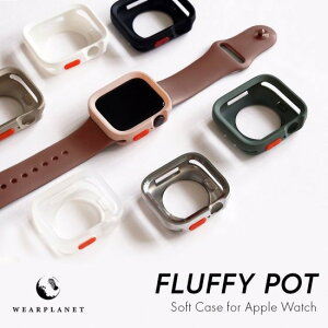 �������K�i WEARPLANET �E�F�A�v���l�b�g Apple Watch FLUFFY POT �\�t�g�P�[�X �A�b�v���E�H�b�`�P�[�X