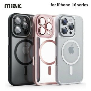 Ki miak ~AbN iPhone 16/16pro/16Plus/16 Pro Max P[X YK[ȟ^MagSafeΉNAP[X
