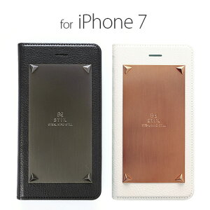 国内正規品 STI:L iPhone 8 iPhone 7 iPhone SE 第2.3世代 手帳型 LOVE TRIANGLE(ラブトライアングル) イタリアンPUレザーとメタルプレートとのハイブリット ST8183i7 ST8184i7