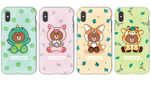 LINE FRIENDSiCtYjyiPhone 8 Plus 5.5C`z TPUƃ|J[{l[g̓d\wʂ̉CXgP[X KCL-DDB003 KCL-DPB003