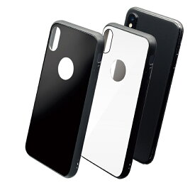 ＜muvit（ムービット）＞ 【iPhone X/XS 5.8インチ】 GLASSKIN GLASS CASE ロゴが見える窓付デザイン 背面が強化ガラス製のスタイリッシュなケース MV15024i58