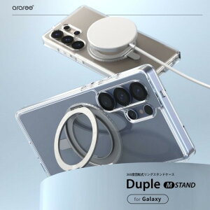 �������K�i araree �A�����[ Galaxy S25 Ultra 360°��] �����O�X�^���h�t�� MagSafe�Ή� DUPLE M STAND �ČRMIL�K�i �J�o�[