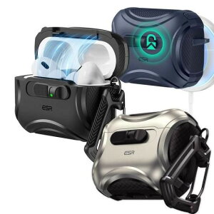 Ki ESR AirPods Pro 3P[X Cyber MagSafeΉtbNbNP[X CX[d Qi Ή Xgbvt] GA[|bY v