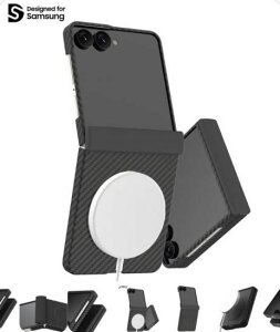 7�������� �������K�i araree Galaxy Z Flip8 �P�[�X ARAMEE 360 M �q���W�܂ŕی� �t���J�o�[���A���A���~�h�@�ۃP�[�X MagSafe SAMSUNG����