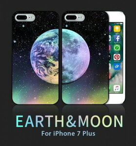 Dparks fB[p[NXyiPhone 8 Plus/ 7 Plus 5.5C`z Twinkle Case EarthMoon gDCNP[X A[X Ah [ LL DS9103i7P